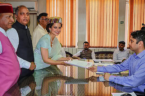 Kangana Ranaut files nomination